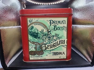 Biscotti Gentilini Rome Italy Metal Biscuit Storage Tin Cookies Collection 2015 - Picture 1 of 6