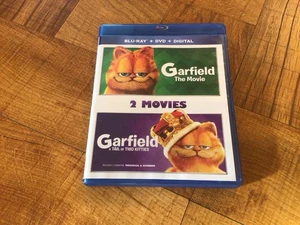 Garfield: 2 Movie Collection Blu Ray Set (Garfield/Tail Of Two Kitties) RARE OOP - Picture 1 of 5