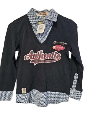 Ovo Boys NWT Pullover Layered Long Sleeve Shirt, Multicolor Plaid, Size Med 10 - Image 1 of 4