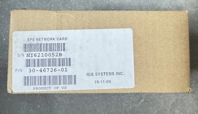 30-46726-01 SPS NETWORK CARD IGS SYSTEMS FACTORY SEALED NEW ALPHA BOX COAX ETH - Image 1 of 4