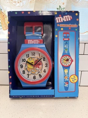 **Muy RARO Reloj de Pared Personaje M&M’s Vintage - 36” Alto Coleccionable Nuevo en Caja Foto 1 de 2
