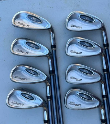 Женский набор айронов King Cobra SS-I 5-9 PW + 50 и 55 на танкетке женский гибкий под правую руку - Изображение 1 из 4