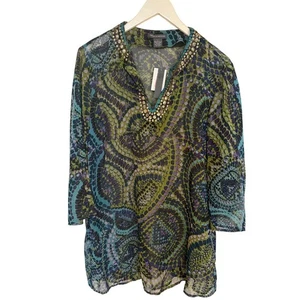 Chelsea & Theodore Women Tunic Top Large - Picture 1 of 4
