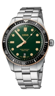Oris Divers Sixty Five, Green, Bronze , Stainless 40mm, Box & Papers - Image 1 of 4