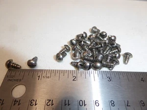 #8 x 5/16" Rnd Hd Steel Slotted Tapping Sheet Metal Screw VINTAGE USA NEW Qty 35 - Picture 1 of 3
