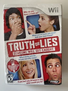 Truth or Lies (Nintendo Wii, 2010) *Nuovo* (scatola danneggiata, microfono interno) - Foto 1 di 6