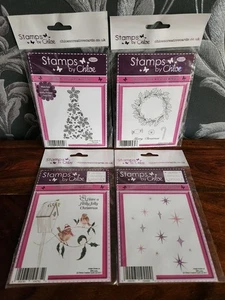 Stempel von Chloe Weihnachten Clear Stamps Rotkehlchen Stechpalme Süßigkeitenkranz Baum Fee Staub - Bild 1 von 9