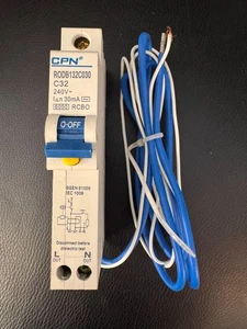 Curva CPN Cudis 32Amp 30mA RCBO C RODB132C - Imagen 1 de 2