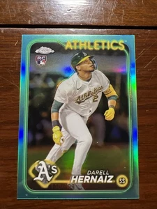 Serie Actualización Topps Chrome 2024-Darell Hernaiz #USC21 Aqua Refractor 110/199 (RC) - Imagen 1 de 7