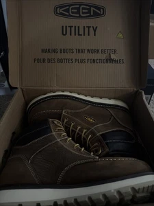 NUEVA BOTA DE TRABAJO KEEN Utility para hombre talla 10.5D Cincinnati 6” punta suave WP 1023223D - Imagen 1 de 12