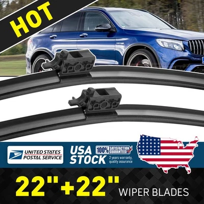 Limpiaparabrisas delantero para Mercedes-Benz GLC350e 18-20 22"+22" toda temporada Foto 1 de 4