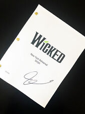 Wicked Broadway Musical Signed Rehearsal Script