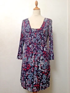 Adini shorter length dress XS-S dark blue multicoloured jersey - Picture 1 of 14