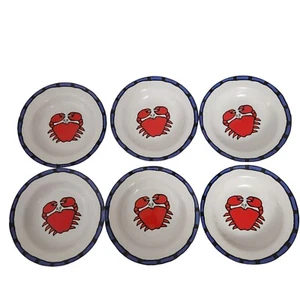 Seattle Fish & Crab Ursula Dodge 8,25" Schalen 6er Set Krabbenmuster - Bild 1 von 10