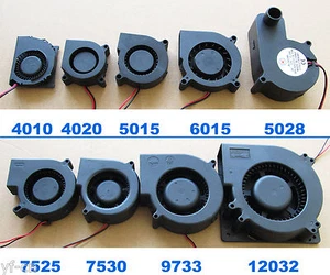 1x Brushless DC Cooling Blower fan 2pin 5V 12V 24V multi Sizes 4010 to 12032 lot - Picture 1 of 28