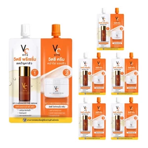 6x Double Vit C Ratcha Vit C Advance Pre Serum & Whitening Cream Anti Acne 8g - Picture 1 of 9