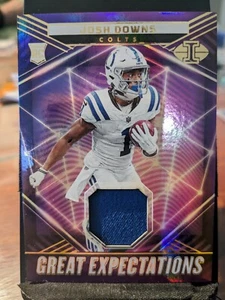 Josh Downs 2023 Illusions Great Expectations - Rookie Patch - Indianapolis Colts - Picture 1 of 2