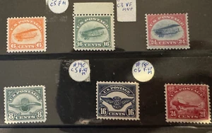 United States airmail C1-6 VF first set of airmails | high catalog value! - Picture 1 of 7