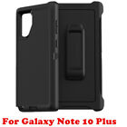 Black For Samsung Galaxy Note 10+ Plus Case Cover (Clip Fits Otterbox Defender)