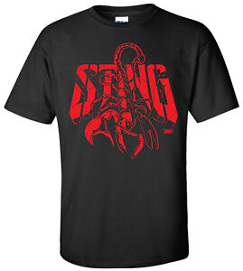 T-shirt STING - XS-5XL- AEW ALL WRESTLING ELITE FINAL SPOTKANIE 3 marca 2024 czerwony