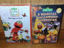 Sesame Street DVD Lot of 2 "Elmo's World- Springtime Fun! & Halloween Adventure"