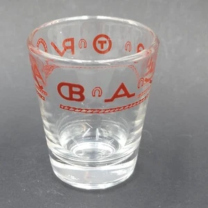 Vaso de chupito vaquero vintage Bamco Libbey Western marca ganado solamente - Imagen 1 de 6