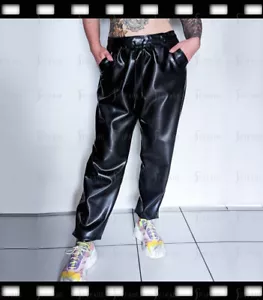 Pantalones Sueltos de Látex Wasit Drawstr Tobillo Apriete Bolsillos Frontales Personalizados 0,4mm E6 - Imagen 1 de 4