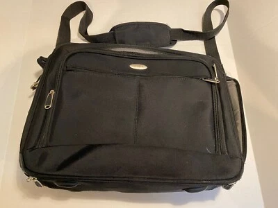 SAMSONITE Black Multi-Compartment Business Laptop Shoulder Bag Briefcase ~Great! - Image 1 of 4