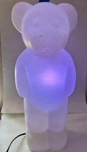 Lumibear Lumibar White Indoor Blowmold Teddy Bear Lamp Elmar Flötotto 90s VIDEO - Picture 1 of 10