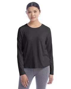 Pack Of 20 Champion CHP140 Ladies Cutout T Shirt Long Sleeve Stylish Top T-Shirt - Picture 1 of 5