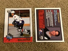 MANNY MALHOTRA 1998-99 BOWMAN GUELPH STORM CARD #10