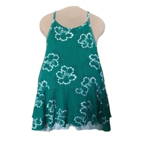 Tucker + Tate Girls Medium Shirt green ruffle t back tank top Nordstrom Summer - Picture 1 of 10
