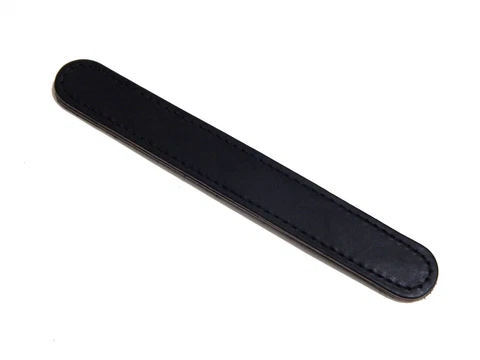 Vintage Trunk  Black Leather Handle For Foot Locker Box Non-Slotted Cover