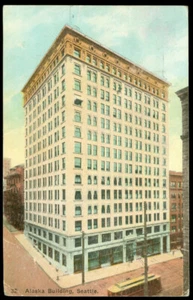 BLDG ALASKA. - TARJETA POSTAL SEATTLE, WA - Imagen 1 de 1