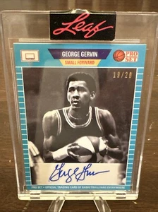 George Gervin 2021 Leaf PRO SET Orange Auto HOF Card SP Autograph 19/20 🔥 - Picture 1 of 2
