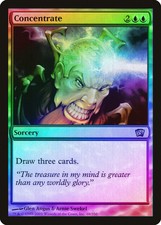 Concentrate FOIL 8th Edition NM Blue Uncommon MAGIC GATHERING CARD ABUGames