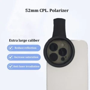with Clip CPL Camera Lens Filter 52mm 67mm Phone Filter for All Phone - Picture 1 of 9