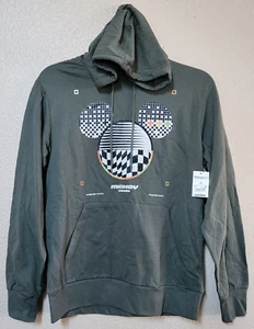 Disney Mickey Mouse Pullover Sudadera con Capucha Para Hombre Talla M (38/40) Color Verde TOTALMENTE NUEVO - Imagen 1 de 5