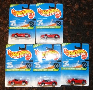 Group Of 5 1996 Hot Wheels Treasure Hunt Cars Viper Unopend NOS Estate Find ! - Picture 1 of 10