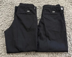 NEW 2 Pairs Cintas Comfort Flex Black Work Pants 29x27 #945-35 Very Comfortable - Picture 1 of 13