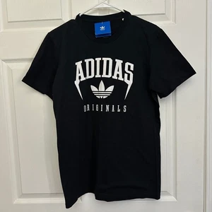 NEW - SMALL - Adidas Originals Men's T-Shirt Trefoil Logo Thrasher Black & White - Picture 1 of 7