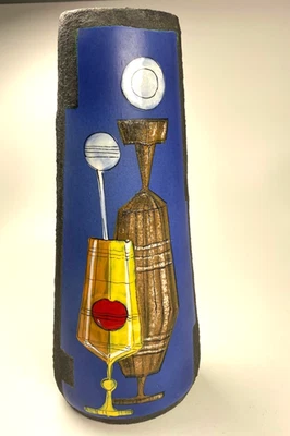 große Vase Keramik Italy 60er Jahre 38 cm, 3107 ITALY - Bild 1 von 4