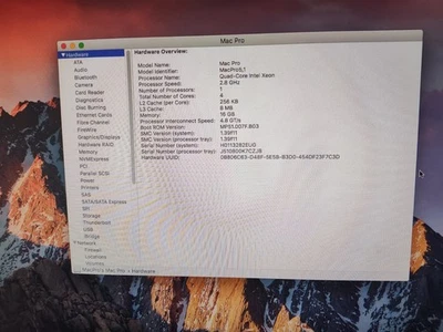 Apple Mac Pro 2.8 GHzIntel Quad Core Xeon E5462 16GB RAM  1TB - Image 1 of 4