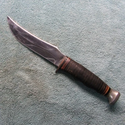 Barra Ka hoja fija/mango de cuero hoja de 5"" Foto 1 de 4
