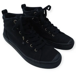 Zapatillas altas Cariuma IBI tejidas todas negras para hombre talla 7,5 para mujer 9 - Imagen 1 de 15
