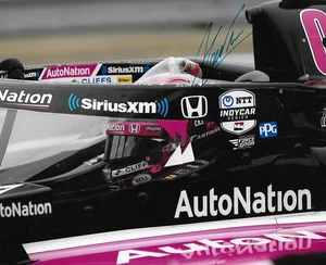 Helio Castroneves auto/signed 8x10 photo Auto Racing Indy 500 Legend COA LOOK! - Picture 1 of 1