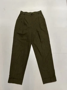 Moschino Cheap & Chic Damen Plissee Wollhose Oliv Größe It 46 US 12 - Bild 1 von 10