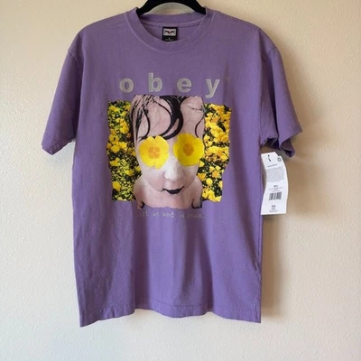 Obey T-Shirt "What We Want is Peace" Size Small New With Tags - Image 1 of 4