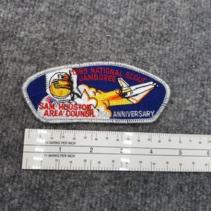 1989 National Scout Jamboree Sam Houston Area Council CSP Patch Astronauta - Foto 1 di 2