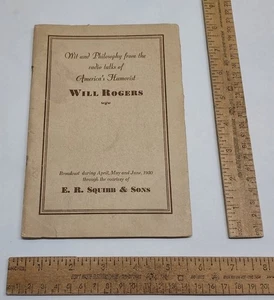 1930 - Wit and Philosophy from the radio talks of WILL ROGERS - listing #7867 - Picture 1 of 10